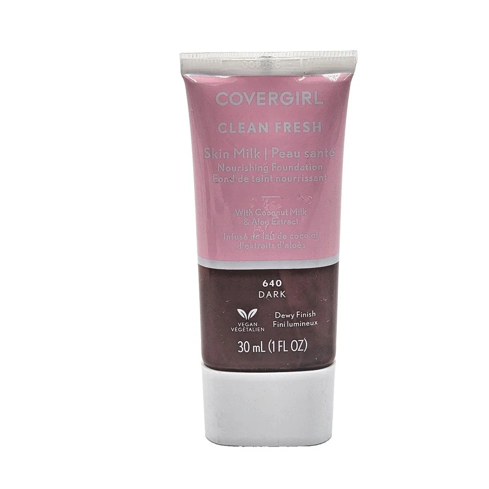 Covergirl Clean Fresh Skin Milk Nourishing Foundation 640 Dark Dewy Finish New